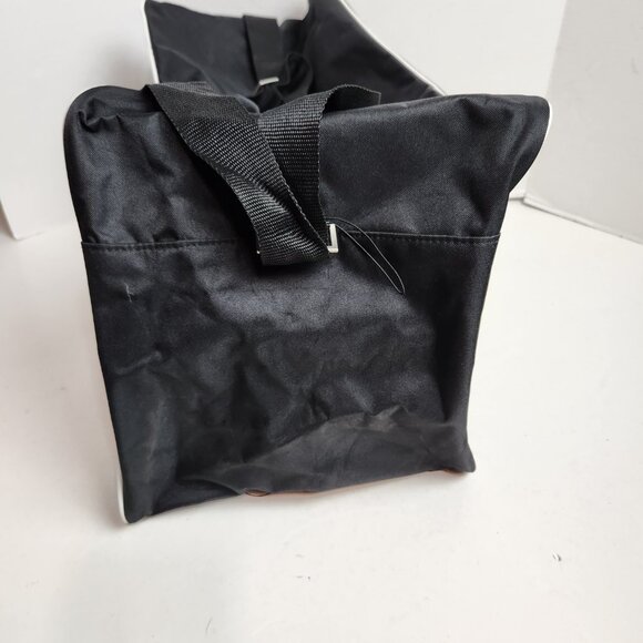 Montblanc Parfum Black White Duffle Weekender Travel Bag Large Adjustable Strap - Picture 7 of 16